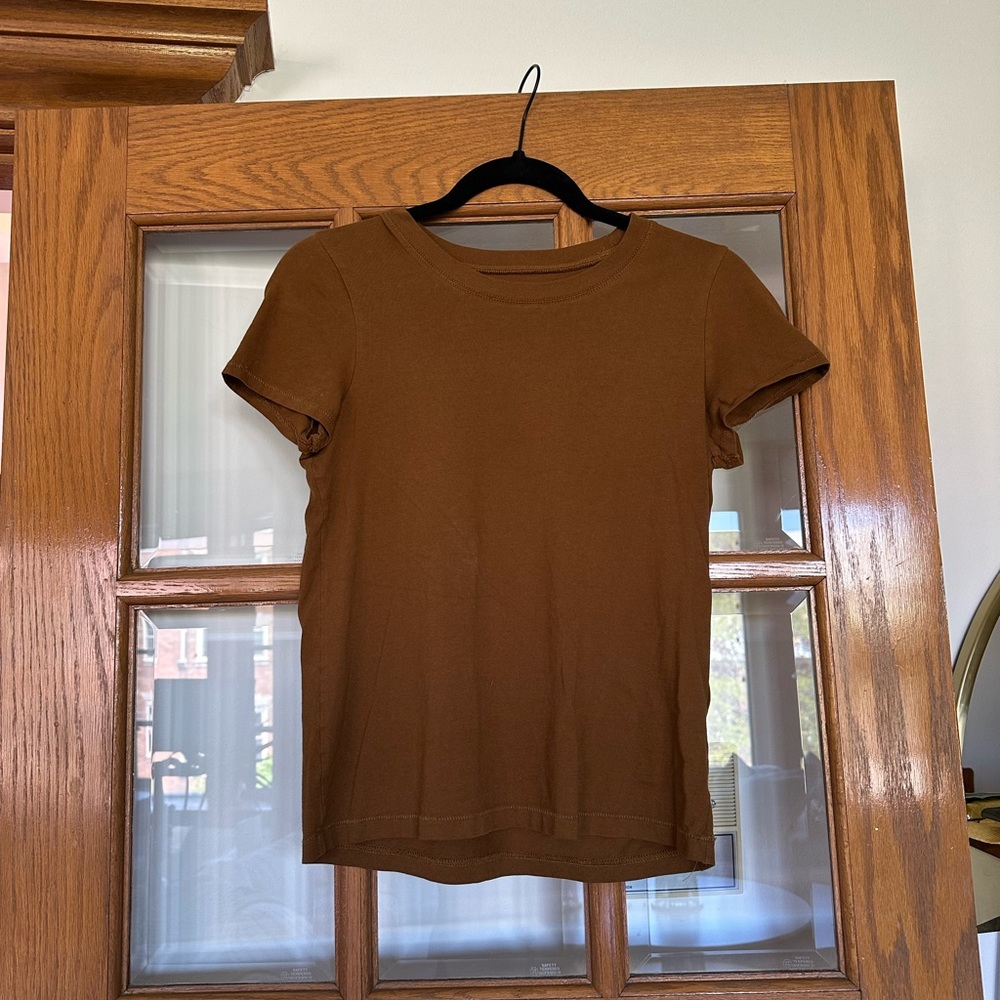 Madewell XS Brightside Tee in rust